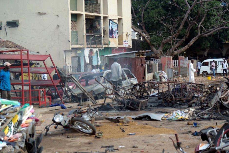  Female suicide bombers kill 15 in northeast Nigeria
